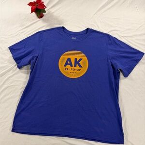 Rei Co-op Graphic T Shirt Unisex AK Alaska Size XL Purple Yellow